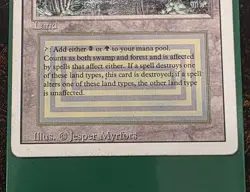 MTG Bayou Revised Edition Regular Rare MP - Image 3