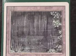 MTG Bayou Revised Edition Regular Rare MP - Image 4