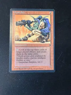MTG Orcish Spy - Fallen Empires (Wyvern Back) - Misprint - Image 1