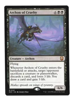 Archon of Cruelty 197 Commander: Modern Horizons 3 Magic: The Gathering NM - Image 1