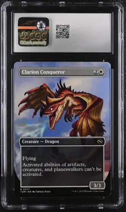 CLARION CONQUEROR Tarkir: Dragonstorm Borderless Reversible Rare CGC 10 MTG - Image 2