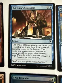 MTG Marvel Super Heroes 12 Card Lot Iron Man 2 Foils Commons Uncommons - Image 4
