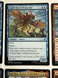 MTG Marvel Super Heroes 12 Card Lot Iron Man 2 Foils Commons Uncommons - Image 5