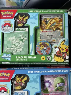 Pokemon 2025 World Championships Decks Set of ALL 4 Decks FACTORY SEALED! - Image 4