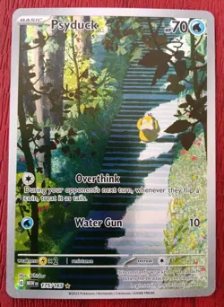 Pokemon TCG Psyduck Scarlet & Violet-151 175/165 Holo Illustration Rare - Image 1