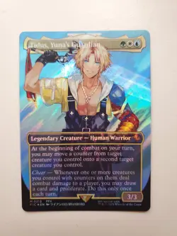Tidus, Yuna's Guardian (Borderless) (Surge Foil) 213 Commander: FINAL FANTASY NM - Image 1
