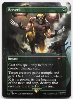 Berserk (Borderless) - NM - SLD Secret Lair Wolverine # 1738 - MTG Magic - Image 1