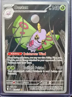 Dustox 220/217 Illustration Rare Ascended Heroes Pokemon Card Mint Condition - Image 1