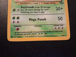 Pokemon Nidoqueen Jungle Unlimited 7/64 Card. Excellent Condition - Image 3