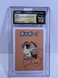 Pokemon TCG Pidgey Pokemon Playing Cards Old Maid Japanese 2019 CGC Pristine 10 - Image 1