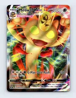 NM Meowth VMAX SWSH005 Sword & Shield Promo Pokemon Card - Image 1