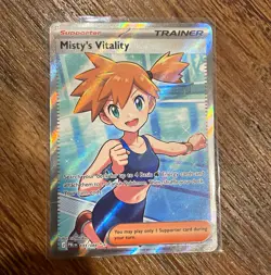 Misty’s Vitality PBL 111/084 Pokemon Card NM Full Art IN HAND - Image 1