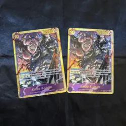 Bandai One Piece OP08 OP08-119 Kaido & Linlin Character Alt Art Foil EN x2 - Image 1