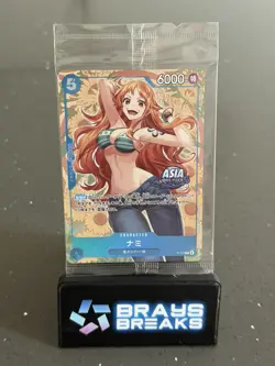 One Piece Nami P-112 Promo mini Tin Asia Stamp Exclusive Sealed - Image 1