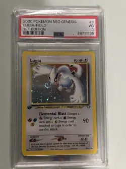 2000 Pokemon Neo Genesis 1st Edition #9 Lugia HOLO PSA 3 NICE FRONT AND SWIRL!! - Image 1