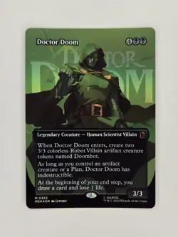 MTG Doctor Doom Borderless Foil #365 Marvel Super Heroes - Image 1