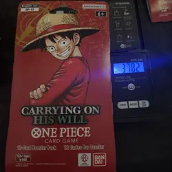 One Piece OP-13 Carrying On His Will Sleeved Booster Pack Heavy 37.82g - Image 1