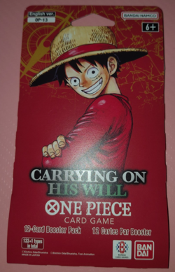 One Piece TCG OP-13 Carrying On His Will Sleeved Booster Pack Sealed - Image 1