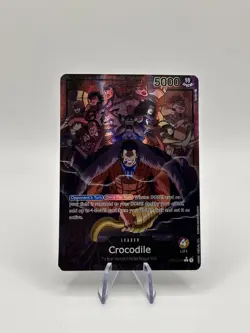 One Piece TCG Crocodile OP04-058 Leader Alternate Art AA English ENG Card - Image 1
