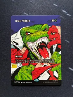 Beast Within Borderless Spider-Man Marvel Universe (MAR) MTG - Image 1