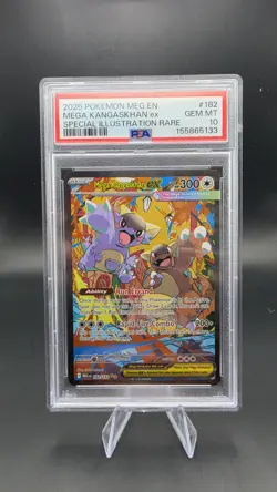 Kangaskhan 182/132 PSA 10 Pokemon Mega Evolution Secret Illustration Rare - Image 1