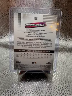2026 Topps Finest SHOHEI OHTANI - Rare *Refractor* #250 Dodgers - Image 2