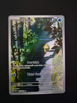 Pokemon TCG Psyduck 175/165 SV 151 Illustration Rare Holo English 2023 70 HP - Image 1