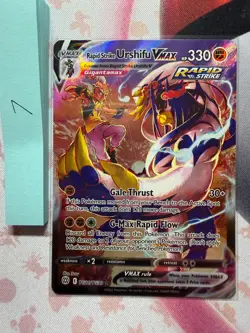 Pokemon TCG Rapid Strike Urshifu VMAX TG21/TG30 Illustration Rare Holo NM - Image 1