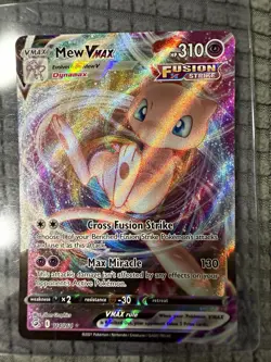 Pokemon TCG Mew VMAX 114/264 SWSH08 Fusion Strike Ultra Rare Full Art Holo ENG - Image 1