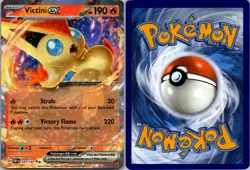VICTINI EX 033/197 DOUBLE RARE OBSIDIAN FLAMES POKEMON NM - Image 3