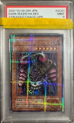 PSA 9 2001 Yu-Gi-Oh! Dark Ruler Ha Des SC-01 Japanese - Image 1