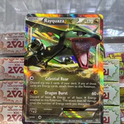 POKEMON UNGRADED RAYQUAZA EX 85/124 HOLO EX RARE DRAGONS EXALTED NM - Image 1
