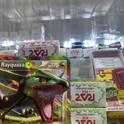 POKEMON UNGRADED RAYQUAZA EX 85/124 HOLO EX RARE DRAGONS EXALTED NM - Image 2