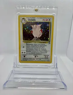 WOTC Pokemon TCG Clefable 5/130 Base Set 2 Holo Rare 70 HP English 1999 - Image 1