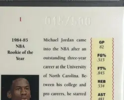 Michael Jordan - 1999 Upper Deck Jordan Master Collection #1 RARE /500 - BGS 9.5 - Image 3