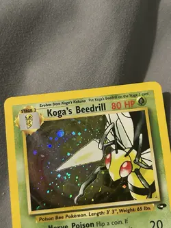 Pokemon TCG Koga's Beedrill 9/132 Gym Challenge Holo Rare - Image 3