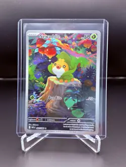 Pokemon Sewaddle 087/086 Illustration Rare White Flare NM - Image 1