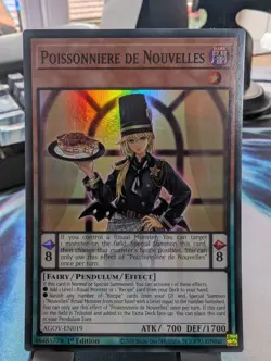 YuGiOh! Poissonniere De Nouvelles AGOV-EN019 Super Rare 1st Ed - Image 1