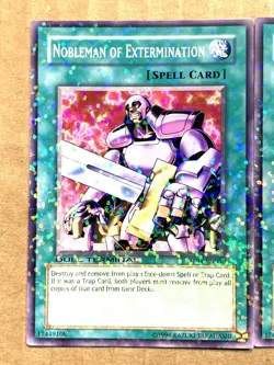 yugioh 3X NOBLEMAN OF EXTERMINATION DT01-EN038 DUEL TERMINAL COMMON NEAR MINT - Image 4