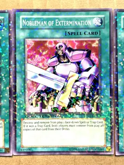 yugioh 3X NOBLEMAN OF EXTERMINATION DT01-EN038 DUEL TERMINAL COMMON NEAR MINT - Image 5