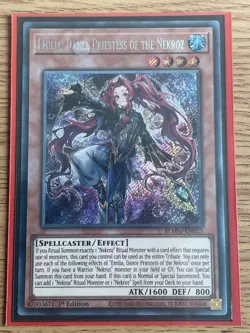Yu-gi-oh Emilia, Dance Priestess of the Nekroz BLMM-EN025 Secret Rare NM card - Image 4