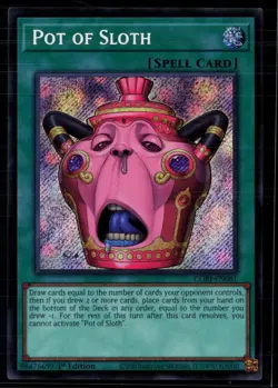 Yu-Gi-Oh! Pot of Sloth Chaos Origins Secret Rare • CORI-EN061 1st Edition - Image 1