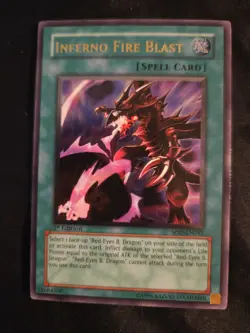 ULTIMATE RARE SOD-EN042 INFERNO FIRE BLAST 1ST EDITION - 2004 YU-GI-OH! - Image 1
