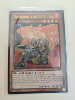 Yugioh! Brotherhood of the Fire Fist - Bear CBLZ-EN024 Ultimate Rare 1st Ed LP - Image 1