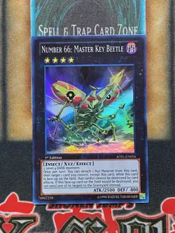 Yugioh Number 66: Master Key Beetle JOTL-EN054 Super Rare 1st Ed NM - Image 1