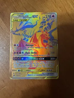 Reshiram & Charizard GX SM247 Sm Holo Pokemon Card - Image 1