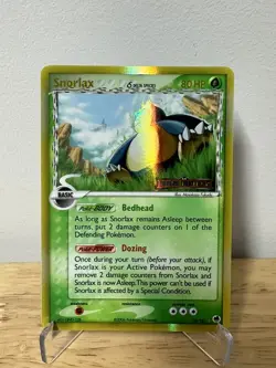 Snorlax (Delta Species) 10/101 Dragon Frontiers Reverse Holo - Pokemon Card LP - Image 1