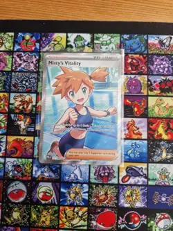 Pokemon TCG Misty’s Vitality 111/084 Full Art Pitch Black Mint - Image 1