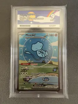 Pokemon TCG Paldean Fates Mew EX 232/091 Scarlet & Violet ACE 9 Mint - Image 1