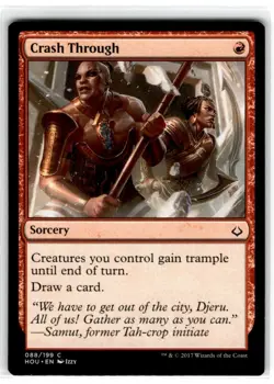 MTG Magic The Gathering Crash Through Common Moderately Played - Image 1